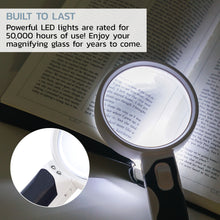 Load image into Gallery viewer, Magnifying Glass with Light - 2 Lens Set (2.5x + 5x)